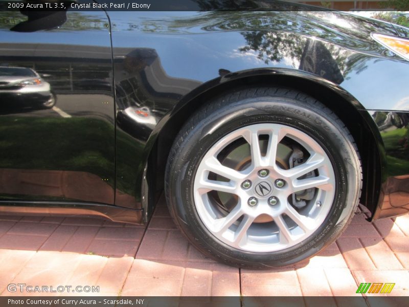 Crystal Black Pearl / Ebony 2009 Acura TL 3.5
