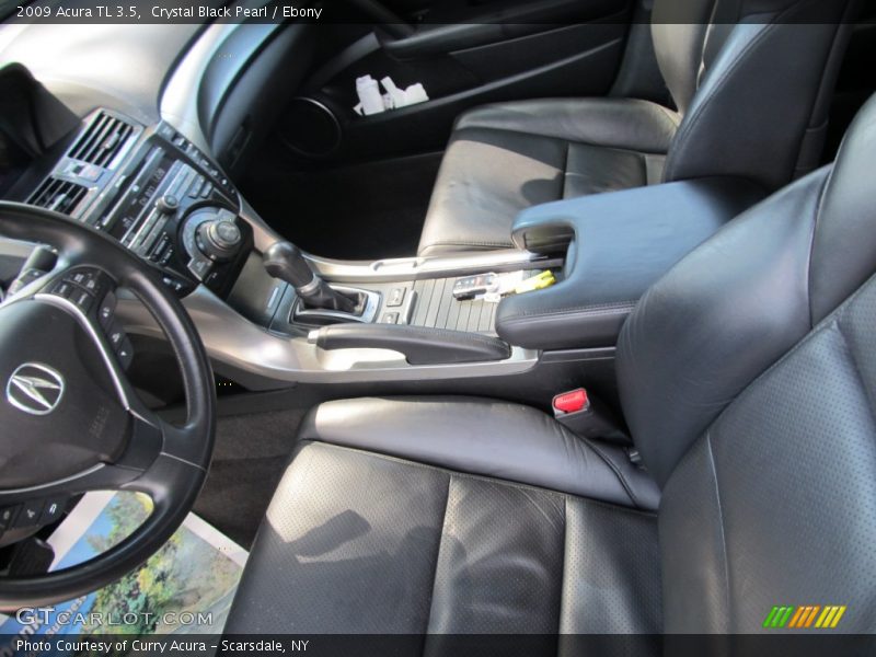 Crystal Black Pearl / Ebony 2009 Acura TL 3.5