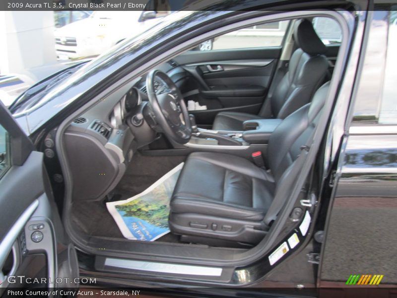 Crystal Black Pearl / Ebony 2009 Acura TL 3.5