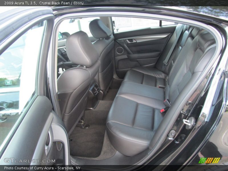 Crystal Black Pearl / Ebony 2009 Acura TL 3.5