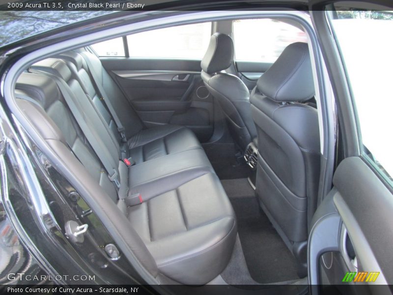 Crystal Black Pearl / Ebony 2009 Acura TL 3.5