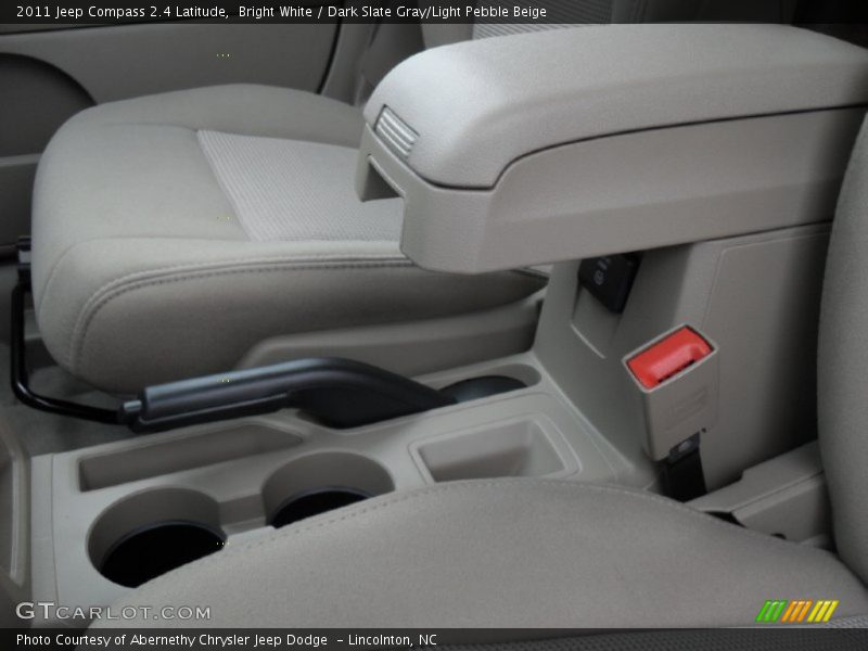 Bright White / Dark Slate Gray/Light Pebble Beige 2011 Jeep Compass 2.4 Latitude