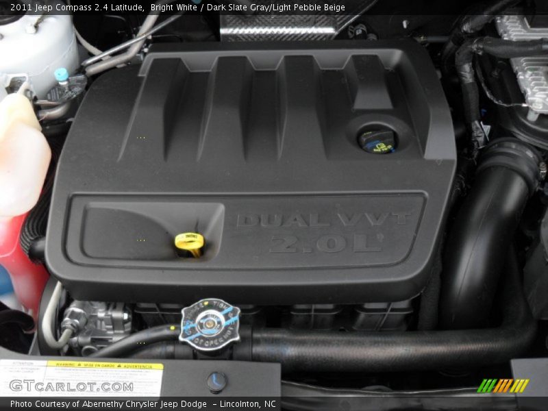 Bright White / Dark Slate Gray/Light Pebble Beige 2011 Jeep Compass 2.4 Latitude