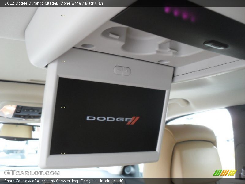 Stone White / Black/Tan 2012 Dodge Durango Citadel
