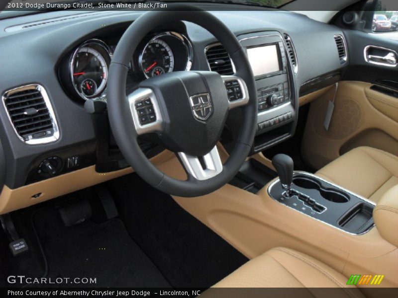 Black/Tan Interior - 2012 Durango Citadel 