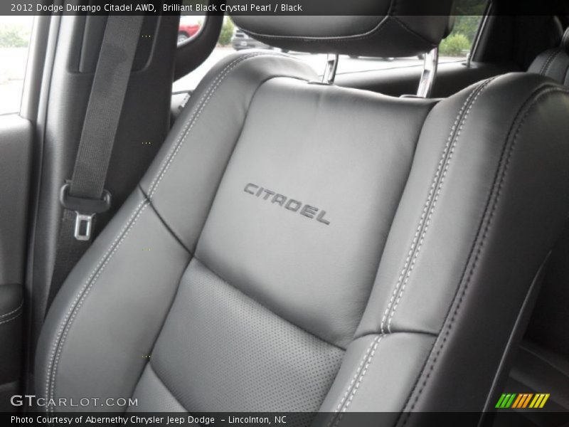  2012 Durango Citadel AWD Black Interior