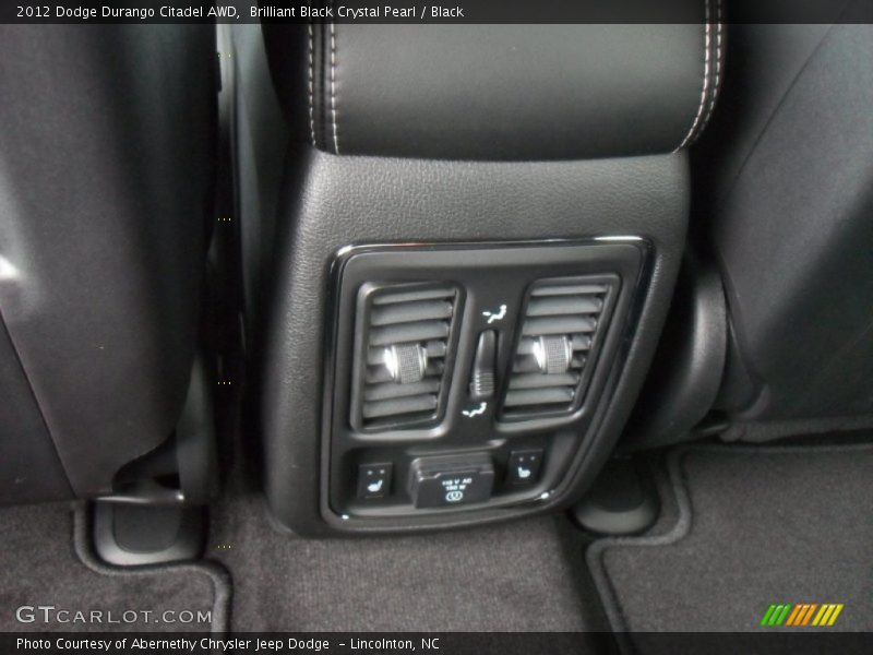 Brilliant Black Crystal Pearl / Black 2012 Dodge Durango Citadel AWD