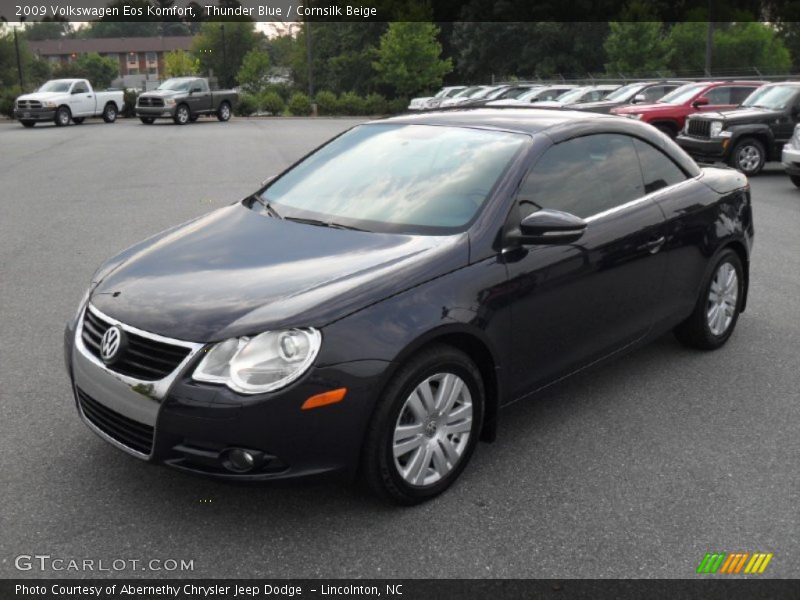 Thunder Blue / Cornsilk Beige 2009 Volkswagen Eos Komfort