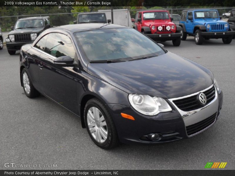 Thunder Blue / Cornsilk Beige 2009 Volkswagen Eos Komfort