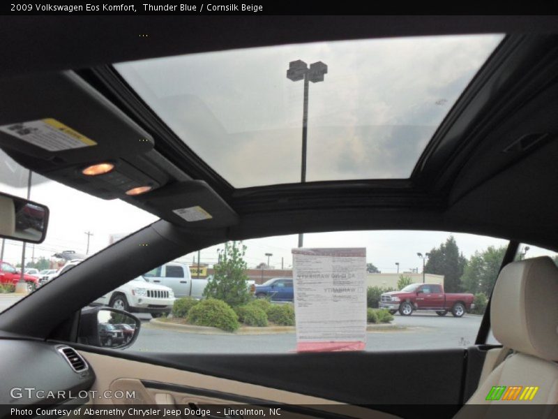 Thunder Blue / Cornsilk Beige 2009 Volkswagen Eos Komfort