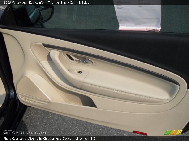 Thunder Blue / Cornsilk Beige 2009 Volkswagen Eos Komfort