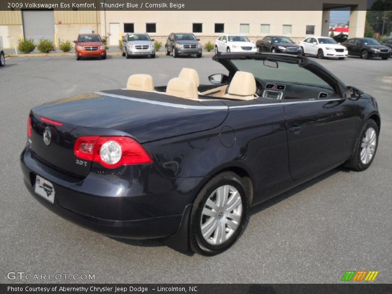 Thunder Blue / Cornsilk Beige 2009 Volkswagen Eos Komfort