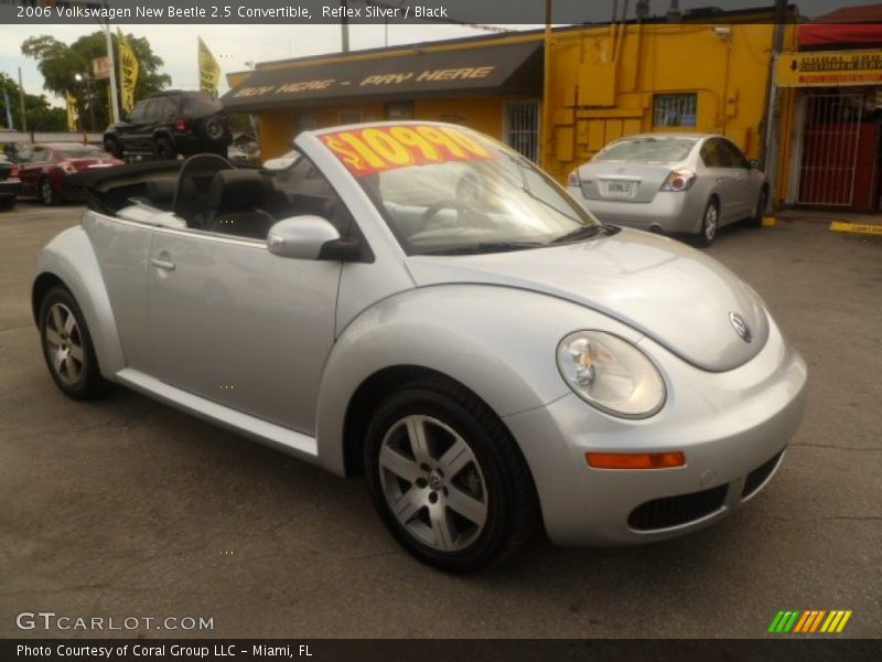 Reflex Silver / Black 2006 Volkswagen New Beetle 2.5 Convertible