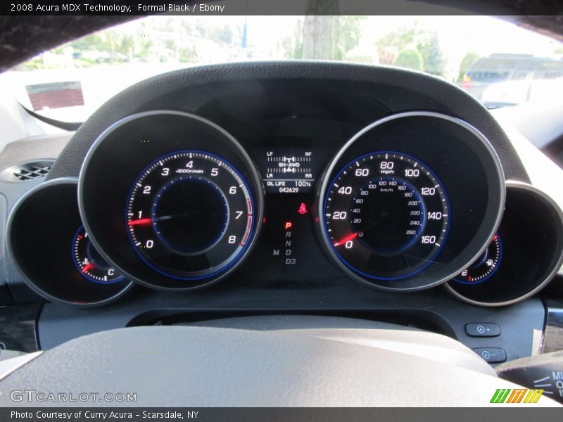 Formal Black / Ebony 2008 Acura MDX Technology