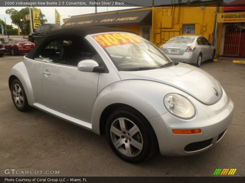 Reflex Silver / Black 2006 Volkswagen New Beetle 2.5 Convertible