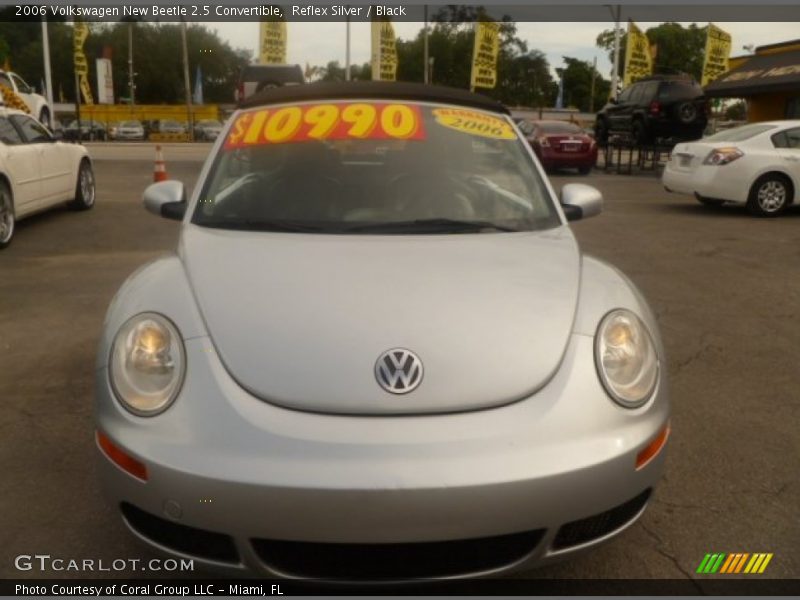Reflex Silver / Black 2006 Volkswagen New Beetle 2.5 Convertible