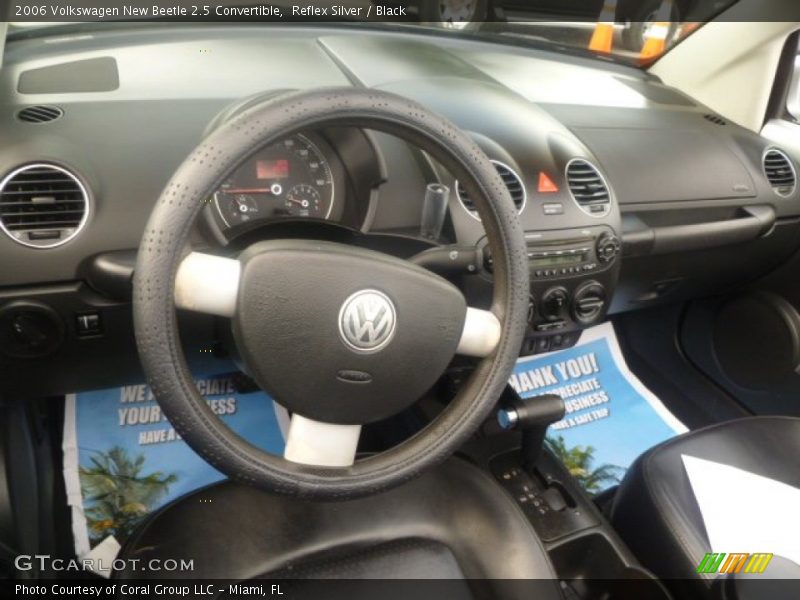 Reflex Silver / Black 2006 Volkswagen New Beetle 2.5 Convertible
