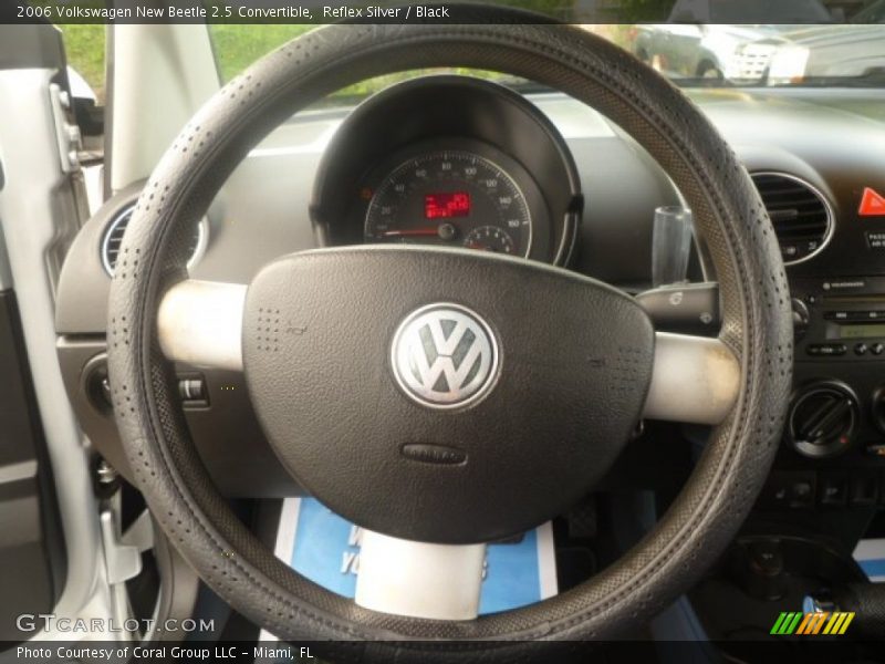Reflex Silver / Black 2006 Volkswagen New Beetle 2.5 Convertible