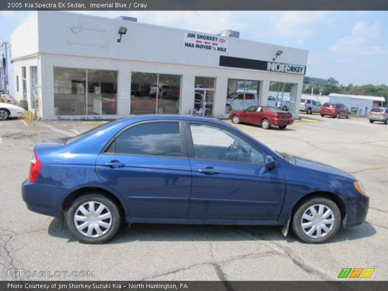 Imperial Blue / Gray 2005 Kia Spectra EX Sedan