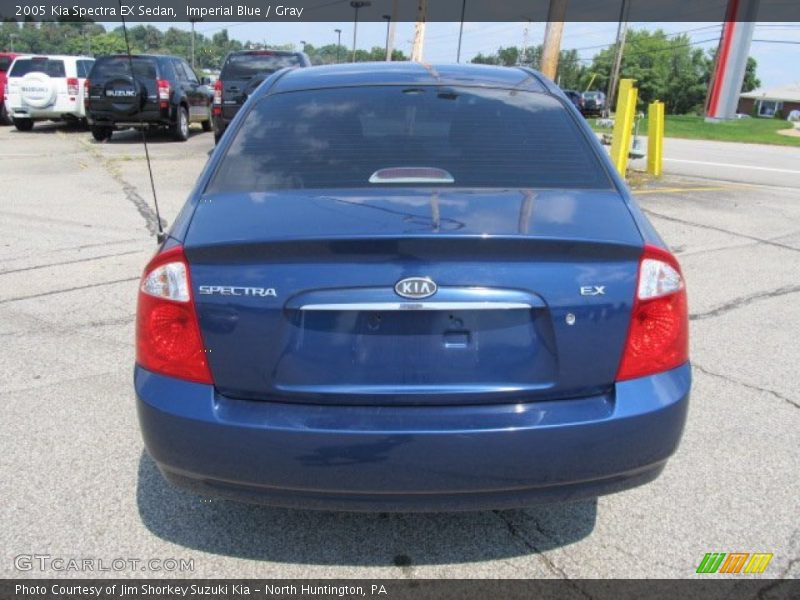 Imperial Blue / Gray 2005 Kia Spectra EX Sedan