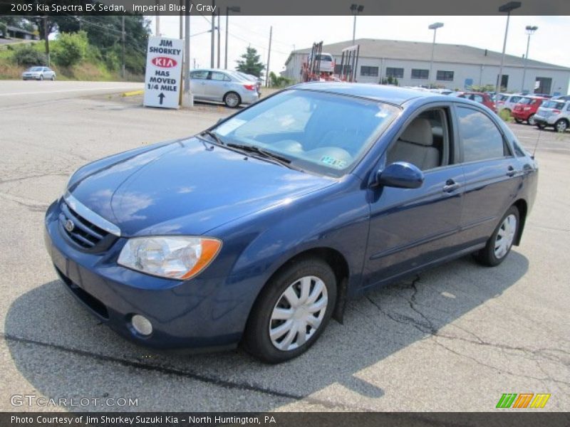 Imperial Blue / Gray 2005 Kia Spectra EX Sedan