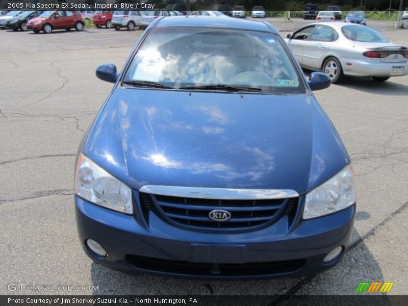 Imperial Blue / Gray 2005 Kia Spectra EX Sedan