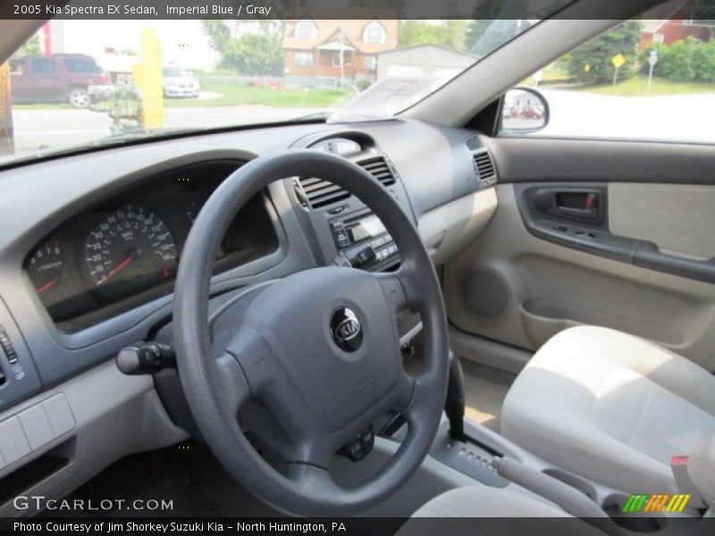  2005 Spectra EX Sedan Gray Interior