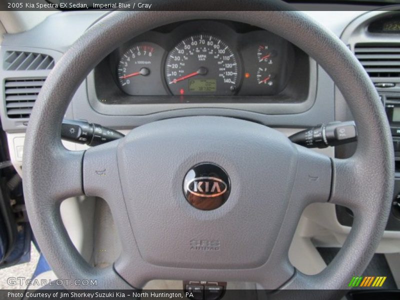 Imperial Blue / Gray 2005 Kia Spectra EX Sedan