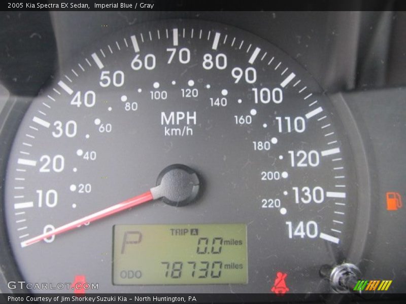 Imperial Blue / Gray 2005 Kia Spectra EX Sedan