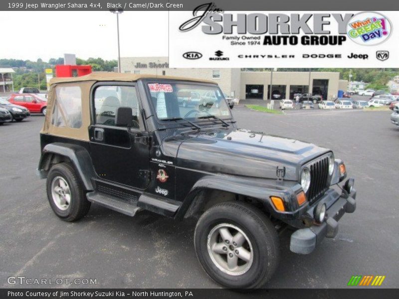 Black / Camel/Dark Green 1999 Jeep Wrangler Sahara 4x4