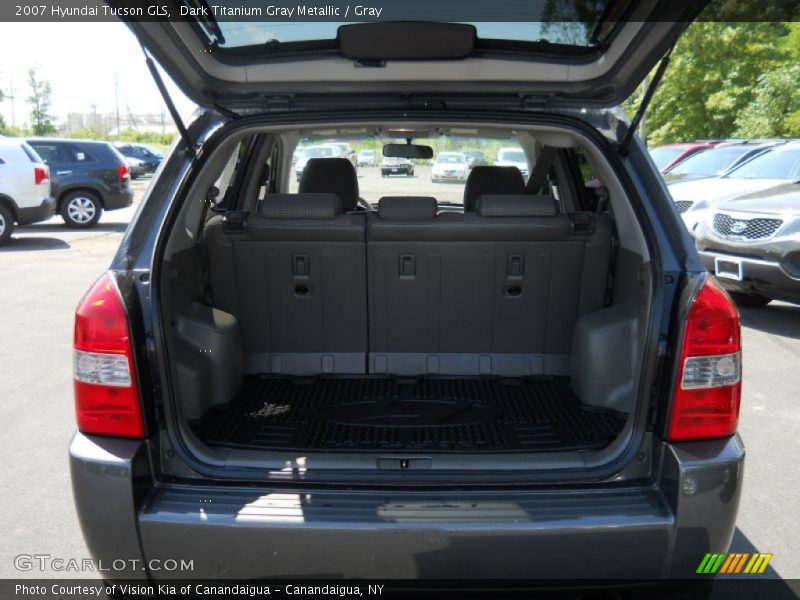 Dark Titanium Gray Metallic / Gray 2007 Hyundai Tucson GLS