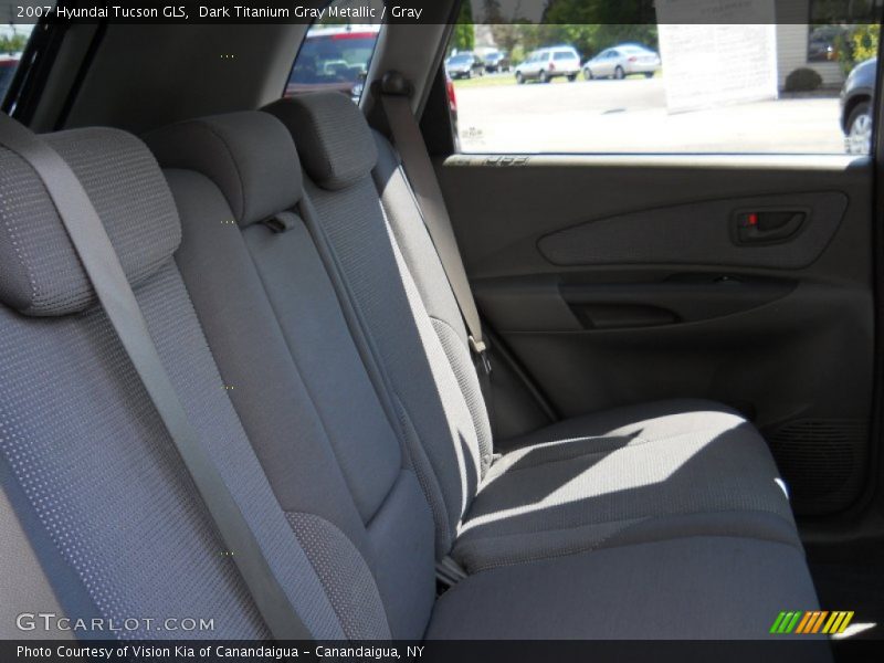 Dark Titanium Gray Metallic / Gray 2007 Hyundai Tucson GLS