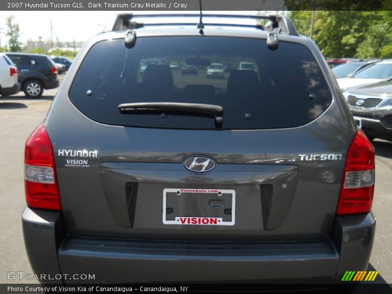 Dark Titanium Gray Metallic / Gray 2007 Hyundai Tucson GLS