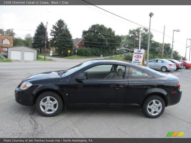 Black / Gray 2008 Chevrolet Cobalt LS Coupe