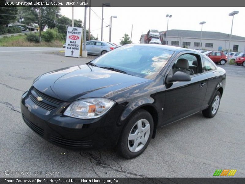 Black / Gray 2008 Chevrolet Cobalt LS Coupe