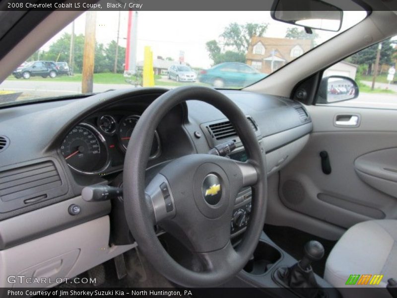 Black / Gray 2008 Chevrolet Cobalt LS Coupe