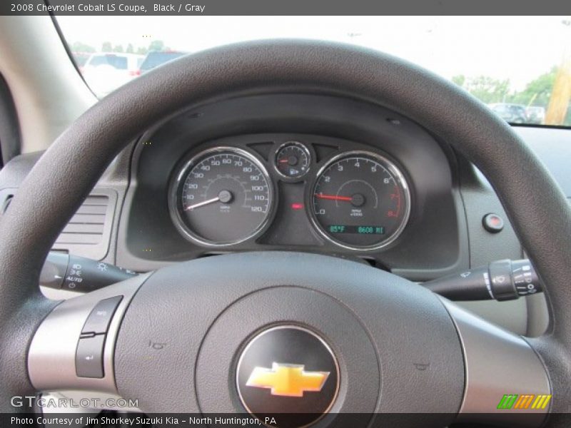 Black / Gray 2008 Chevrolet Cobalt LS Coupe