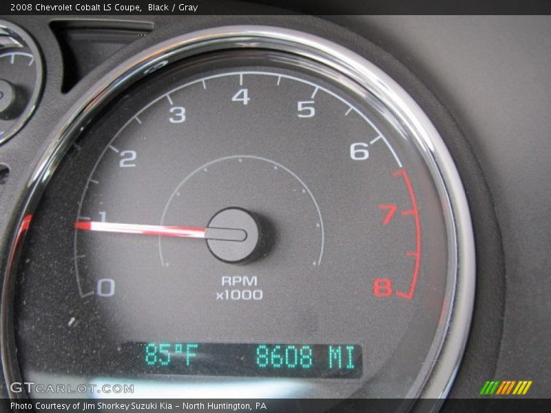 Black / Gray 2008 Chevrolet Cobalt LS Coupe