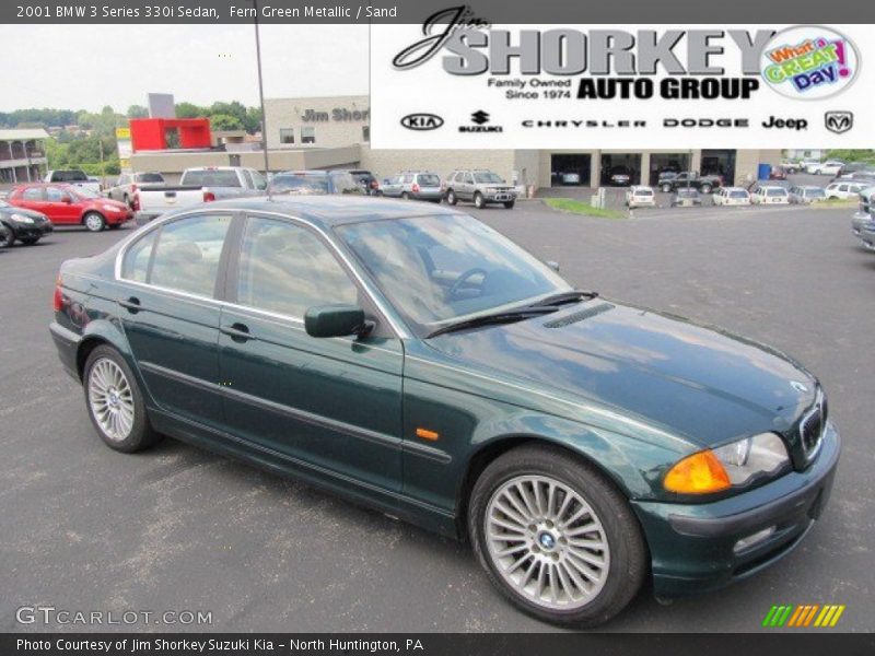 Fern Green Metallic / Sand 2001 BMW 3 Series 330i Sedan