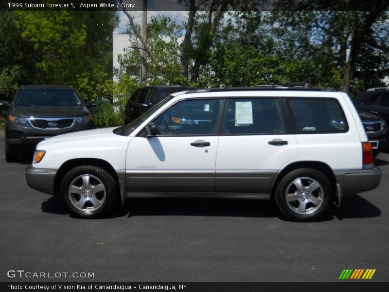 Aspen White / Gray 1999 Subaru Forester S