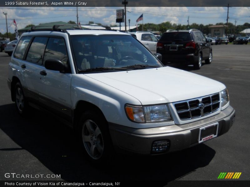 Aspen White / Gray 1999 Subaru Forester S