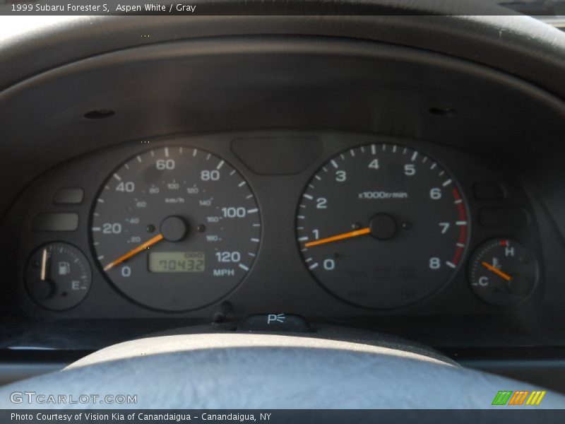 Aspen White / Gray 1999 Subaru Forester S