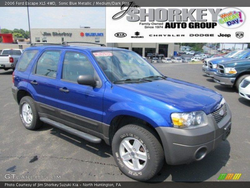 Sonic Blue Metallic / Medium/Dark Flint 2006 Ford Escape XLS 4WD
