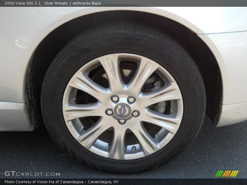 Silver Metallic / Anthracite Black 2009 Volvo S80 3.2