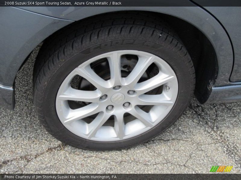 Azure Grey Metallic / Black 2008 Suzuki SX4 Sport Touring Sedan