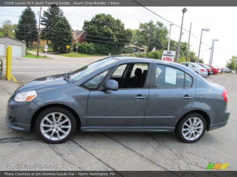 Azure Grey Metallic / Black 2008 Suzuki SX4 Sport Touring Sedan