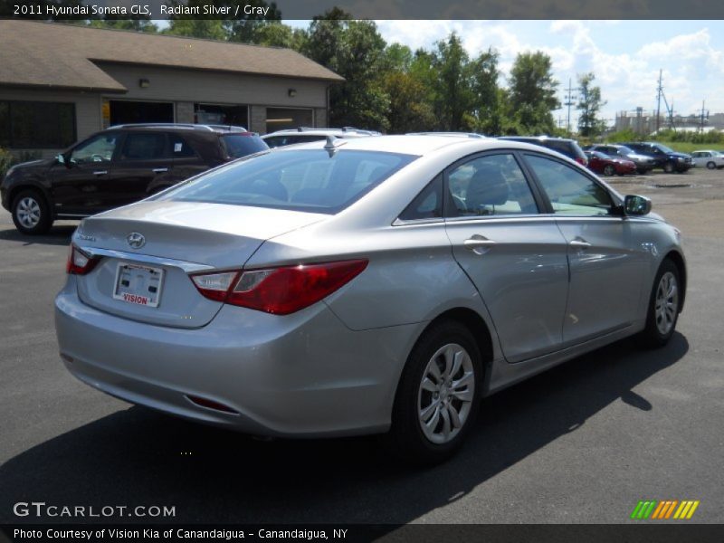 Radiant Silver / Gray 2011 Hyundai Sonata GLS