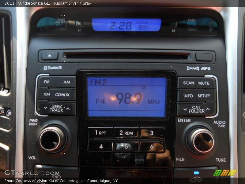 Radiant Silver / Gray 2011 Hyundai Sonata GLS