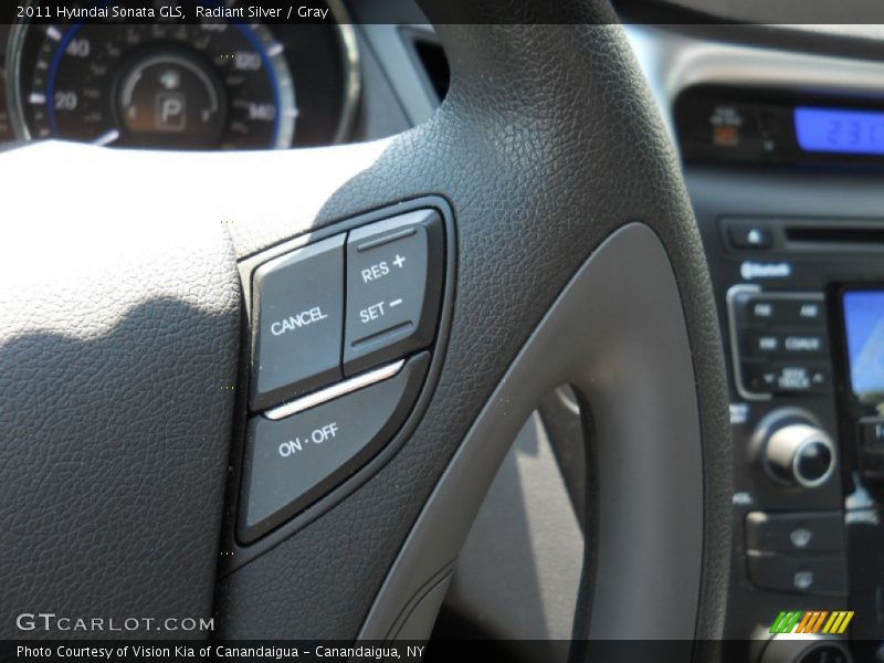 Radiant Silver / Gray 2011 Hyundai Sonata GLS