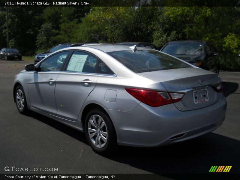 Radiant Silver / Gray 2011 Hyundai Sonata GLS